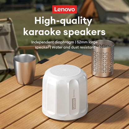 Lenovo HD107 Bluetooth 6.0 Speaker Bookshelf Camping Portable Outdoor Subwoofer TF Card USB Drive Mini TWS Stereo Music Player