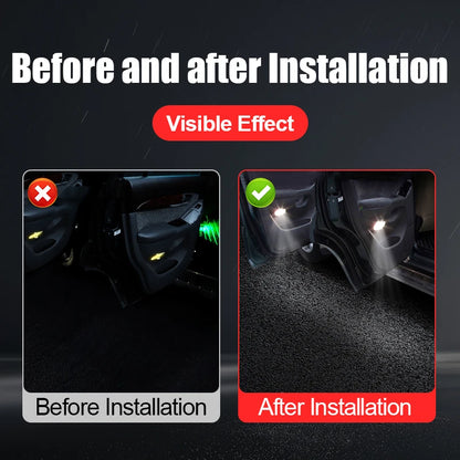 For 2003-2009 Toyota Land Cruiser Prado 120 Lc120 Fj120 Modification Accessories Door Sill Light Environmental Warning Light