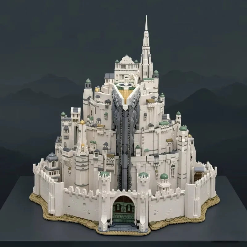 8278pcs 2026 New Classic Movie Large White Tower Building Blocks Model Diy Assembly Bricks Creative Desktop Decoration Art