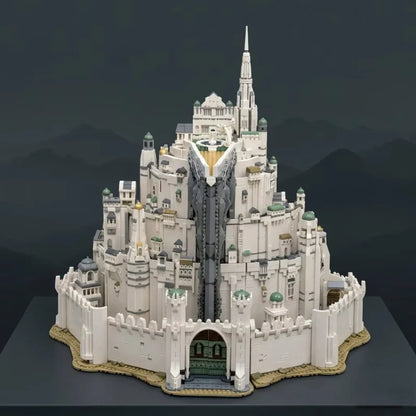 8278pcs 2026 New Classic Movie Large White Tower Building Blocks Model Diy Assembly Bricks Creative Desktop Decoration Art