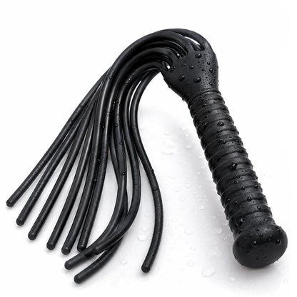 LEVETT Adult Flirting Silicone Flogger BDSM Bondage Women Sex Toys Party Spanking Queen Whip Accessories for Cosplay Couples 18+