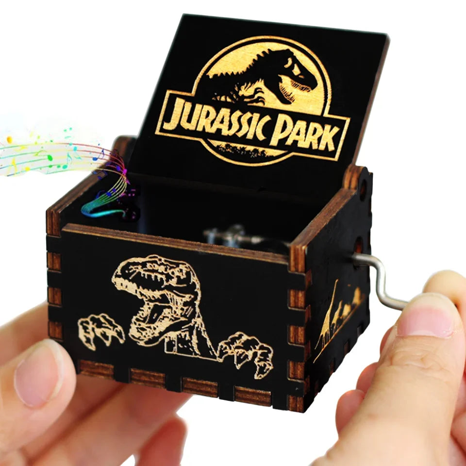Wooden Anime Figure Music Box Pirates of the Carib Davy Jones Jack Sparrow Creative Birthday Christmas Day Gift