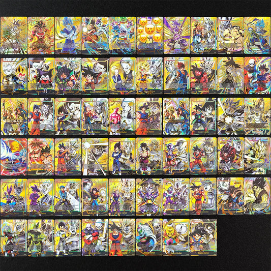 58Pcs/set DIY Dragon Ball Super Fusion World Energy Marker GOLD Card E E01 E02 E03 English TCG Anime Cards