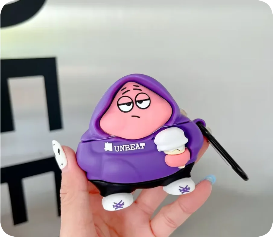 For Airpods Pro 3 Case 2025,3D SpongeBob Patrick Star Silicone Earphone Cover For Airpods pro 2/Airpods 1 2 3 4 Case Cover Funda