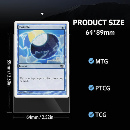200 PCS Top Loading Board Game Card Sleeves Clear Inner Card Sleeves Perfect Fit MTG/YGO Game Cards Football Cards