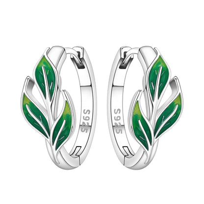 PANPOKI Original 925 Sterling Silver Beautiful Tulip Flower Earrings Women Hoop Earring Anniversary Jewelry Trendy Gifts