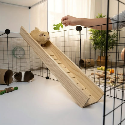 1 Piece of Accessory, Color and Style Shipped Randomly, Hamster Platform, Wooden Hamster Stairs, Golden Hamster Slide, Hamster Pet Toys, Landscaping Supplies
