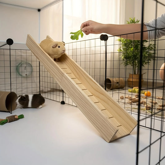 1 Piece of Accessory, Color and Style Shipped Randomly, Hamster Platform, Wooden Hamster Stairs, Golden Hamster Slide, Hamster Pet Toys, Landscaping Supplies