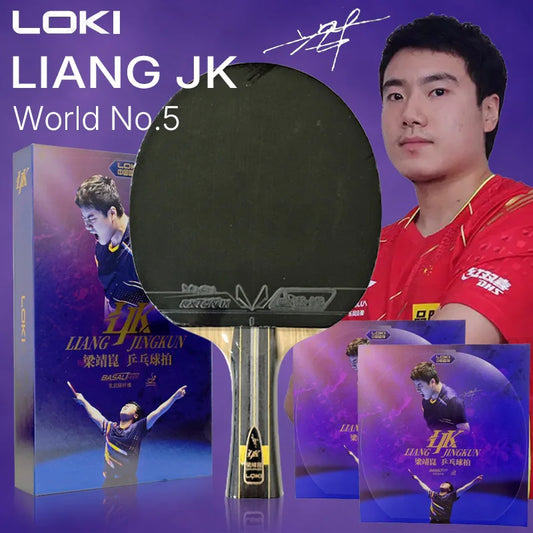 LOKI Professional Table Tennis Racket Liang Jingkun/All Star Ping Pong Paddle Bat Designed with Chinese National Team