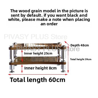 1-4 Tier Audio Rack LBE 200KG Amplifier Stand with Vibration Isolation Feet Storage Bracket SUS Leg For DJ Home Theater HiFi Amp