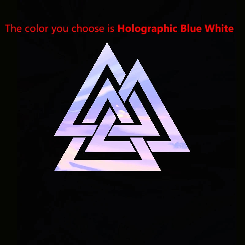 Valknut Vinyl CAR DECAL Pagan Odin Asatru Norse Viking Sticker Car Window Decor Laptop Decals for Apple MacBook Decoration