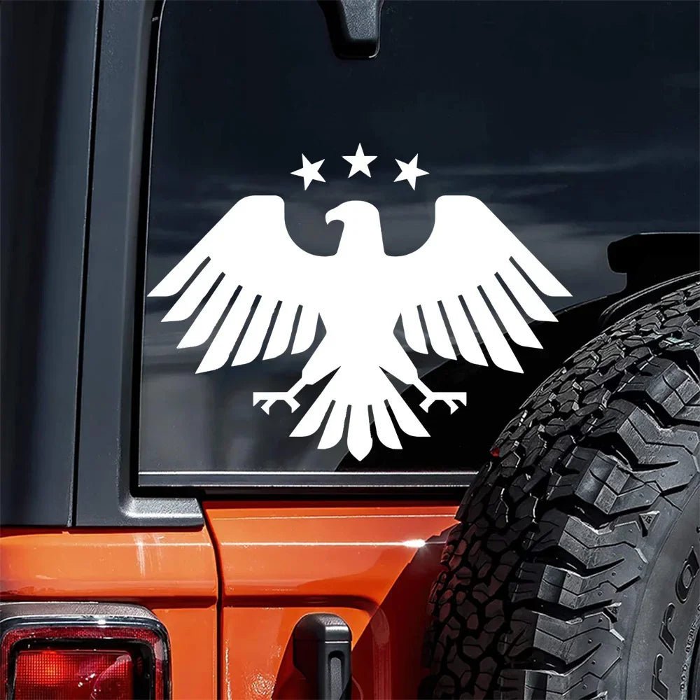 New Syria Eagel Stickers Decals Waterproof Decor for Bumper Rear Windshield Window, Wall Decal