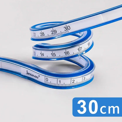 30/40/50/60cm Flexible Curve Sewing Ruler Bendable Flexible Drafting Drawing Tool Metric Scale Rule Engineering Sewing Design