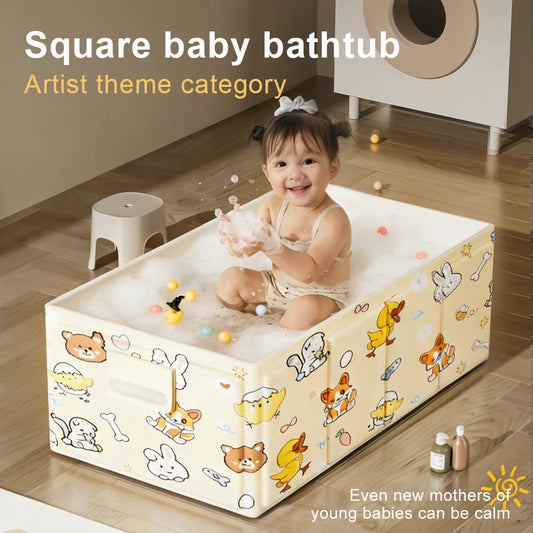 1PC Folding Bathtubs, Bath Tubs, Inflatable Bath Tubs With Cartoon Designs, Indoor Swimming Pools, Portable Bathing Products