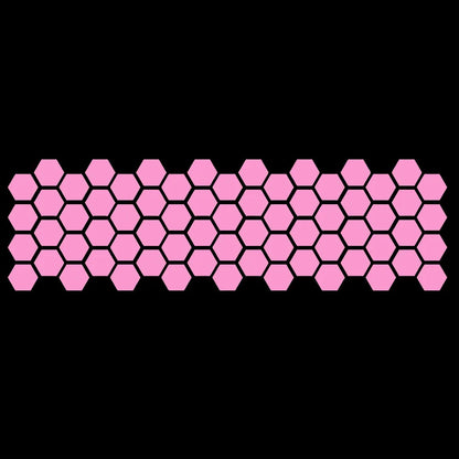 Honeycomb Pattern Waistline Sticker Modification Car Side Skirt Sticker Universal Body Decoration Side Door Sticker.