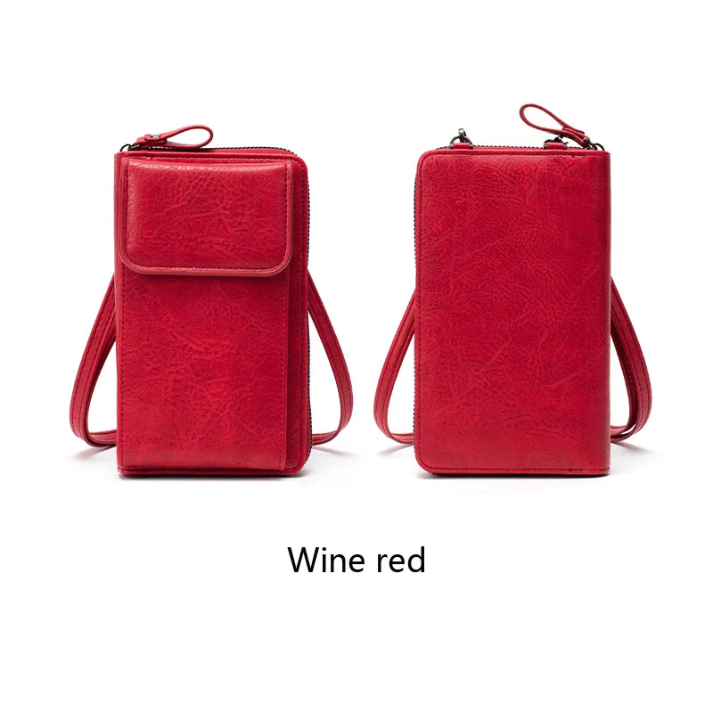All-Match Zipper Shoulder Bag, Trendy Solid Color Phone Bag, Versatile Purse With Detachable Strap