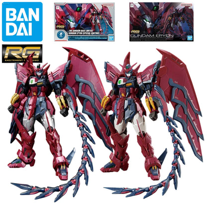 Bandai RG Gundam Epyon Special Coating 1/144 Scale Assembled Anime Action Figure Model Kit Gift for Collector & Fans Ornaments