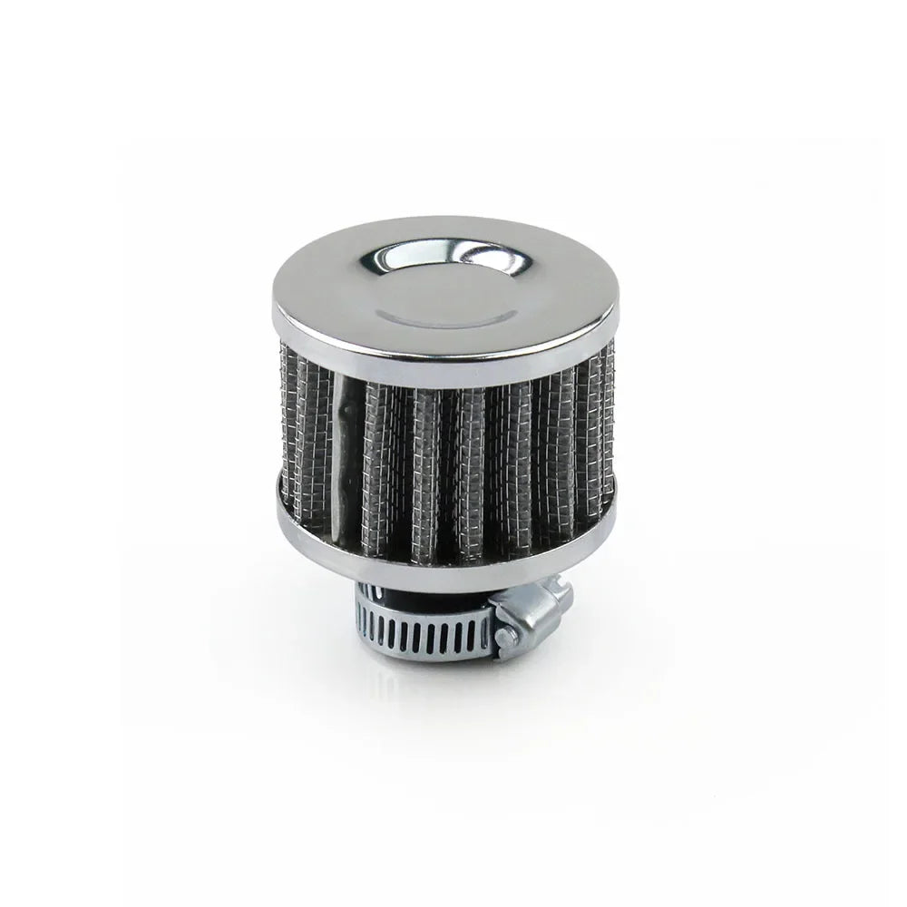 R-EP Car Air Filter 12mm 25mm for Motorcycle Cold Air Intake High Flow Crankcase Vent Cover Mini Breather Filters Universal