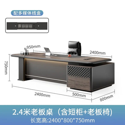 Luxury Executive Office Desks Manager Drawers Table Storage Computer Desks Home Bedroom Mesas De Escritorio Office Furniture