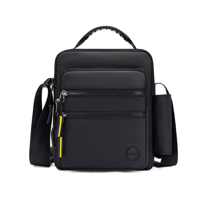 Crossbody Bag Men Nylon Large Capacity Multi Layer Waterproof Shoulder Bag for Business Leisure Work Travel Daily Commute