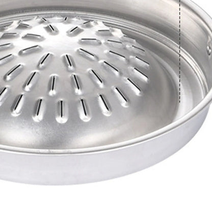 Barbecue Grill Pot Steak Grill Charcoal Pan Multifunctional Aluminum Barbecue Grill Hot Pot for Family Gathering Outdoor Picnics