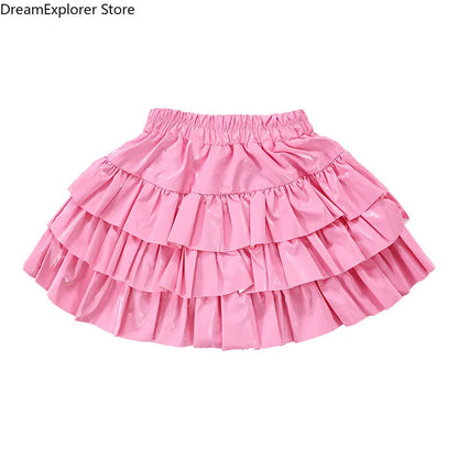 Girls K-pop Crop Top Street Dance Tiered Skirt Cargo Pants Children Costume Kids Hip Hop Streetwear Jazz Girl Group Clothes Sets