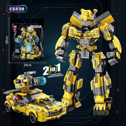 Transformers Deformation building blocks Mecha Car Robot bumble bee