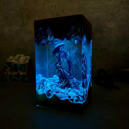 Space monster alien peripheral alien epoxy night light gift for movie lovers