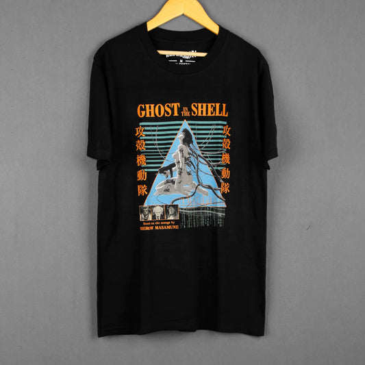 Ghost In The Shell T-Shirt Japanese Anime Akira Jin Roh PATLABOR Cotton Retro Men's Loose Clothing Short Sleeves Printed Shirt