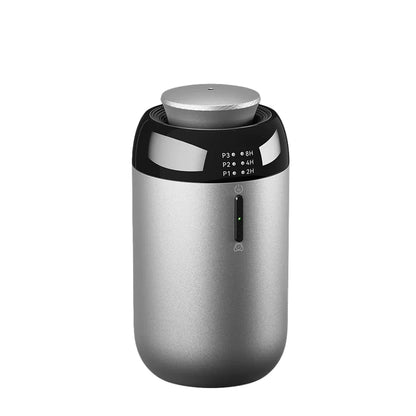 TEABLUM Aluminum Car Aroma Diffuser Smart Home Auto Oil Diffuser Type-C Rechargeable Leak Proof Fragrance Diffuser Holiday Gifts