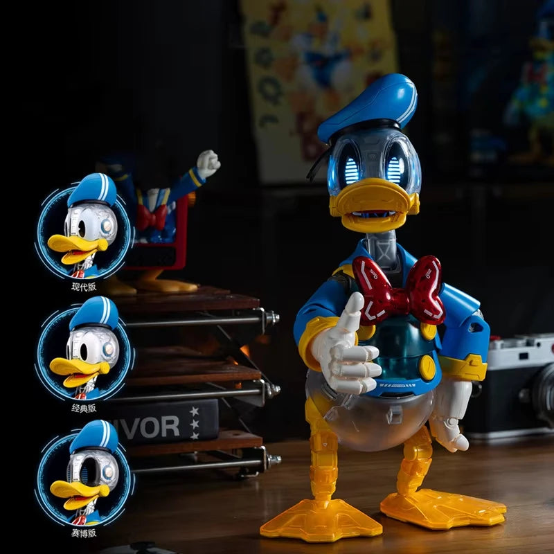 Cyber Mickey Mouse Donald Duck Bricks Assembly Toy Cartoon Anime Action Figure Doll Model Desktop Ornaments Birthday Gifts Toy