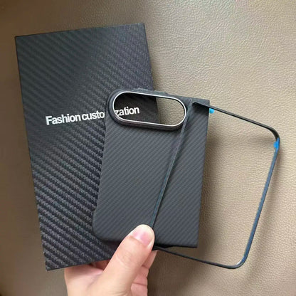 Suitable for iPhone Duo Aramid Carbon Fiber PC Case, Suitable for Magsafe Magnetic Ultra Thin Armor Case for iPhone Ultra