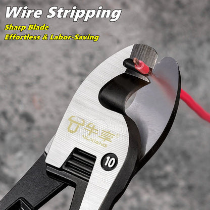Multifunctional 6/8/10 inch Cable Cutter Electrician Professional Wire Cable Cutter Stripper Pliers Hand Tool Cable Scissors