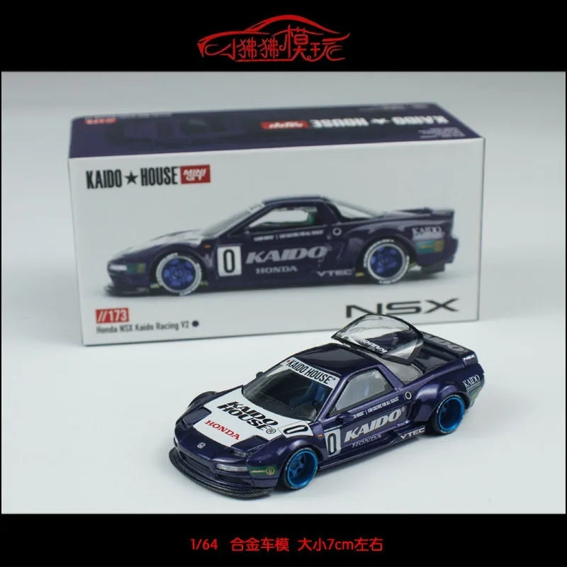 Kaido House MINI GT 1:64 Honda NSX Racing V1 racing alloy car model desktop ornament collection boys' toys