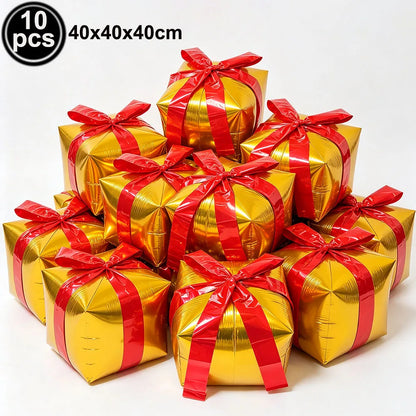 Standing Christmas Santa Claus Foil Balloon Christmas Tree Street Light Balloons Christmas Home Indoor Party Decorations New Yea