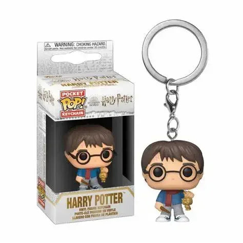 Funko POP Keychain Toy Hermione Granger Dobby Dumbledore Malfoy Ginny Ron Hedwig Snape Voldemort Luna Pocket Pop Key Ring Toy