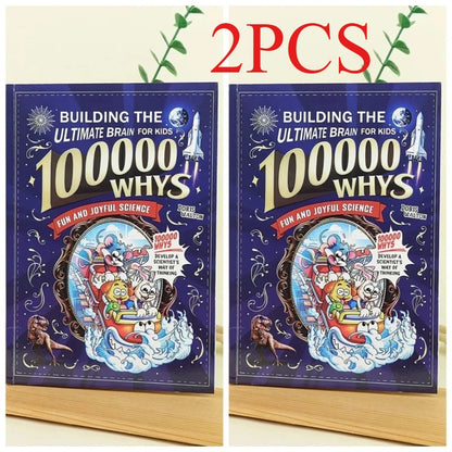 100000 Whys: Building The Ultimate Brain for Kids English Version Fun Science Cartoon Book Children's Early Education STEM Learn