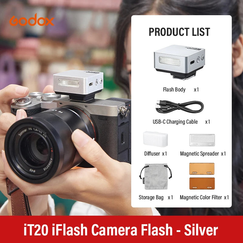 Godox iT20 iT22 C/N/S/F/O Touchscreen Pocket Flash TTL 2.4G Wireless on Camera Flash for Canon Sony Nikon Olympus Fujifilm