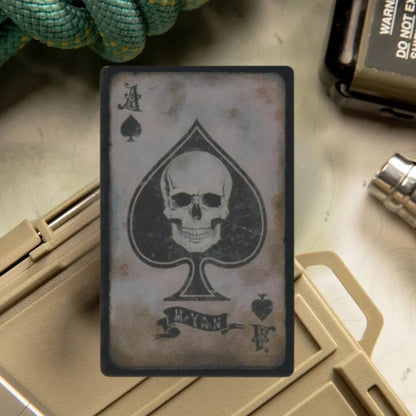 Ace Spades Tactical Morale Badge PVC Hook and Loop Patches Military Army Backpack Decoration Sticker
