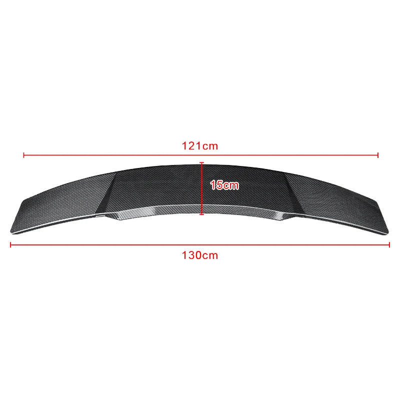 Universal Intelligent Electric Lift Spoiler Led Light Trunk Wing Lip ABS Carbon Fiber Car Modification For Hatchback & Sedan