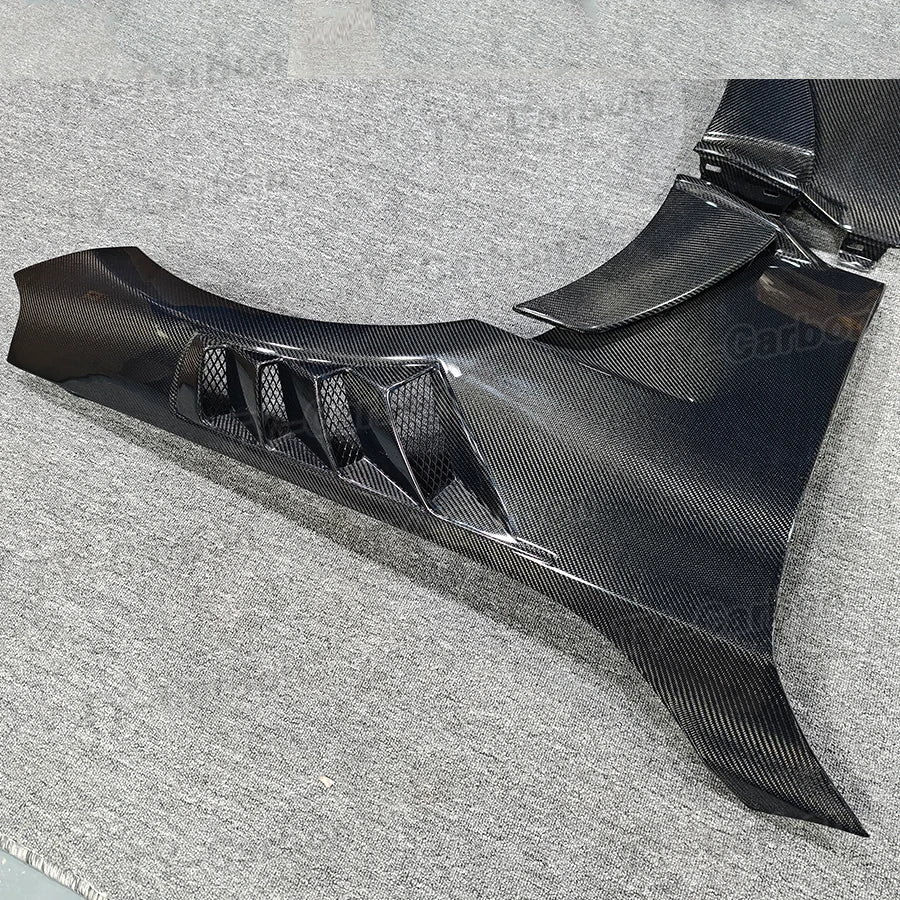 Car Front Fender Air Vent Trims For BMW M2 G87 2022+ Dry Carbon Fiber Fender Bumper Retrofit Replacement Body Kits FRP G87 M2