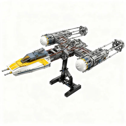 1967PCS Y-Wing Starfighter Space War Military MOC SpaceShip Battle Model Custom Puzzles Architecture DIY Assembly Model Toy Gift