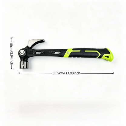 Magnetic Nail Grip Adjustable Claw Hammer 4-Position Nail Puller 3-Angle Design Multipurpose Hammer Stand Included