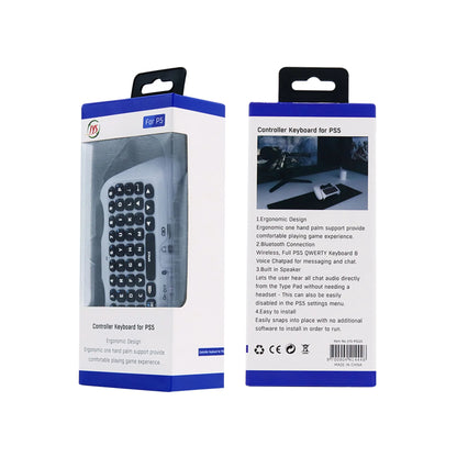 JYS-P5121 Wireless Bluetooth External Keyboard for PS5 Controllers – Built-in Speaker for Voice Chat & Text Input