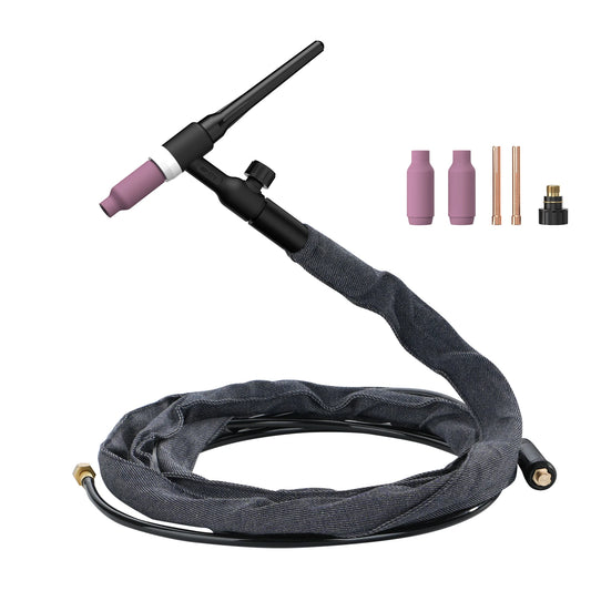 Viladepot TIG Welding Torch WP17V Argon Lift TIG Burner With 10-25mm² Quick Connector 3M Cable For Welding Equipment