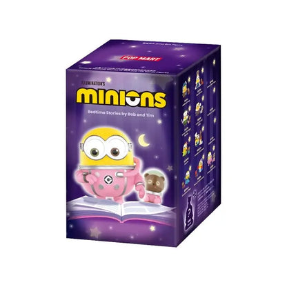 Original POP MART Minions Bedtime Stories By Bob And Tim Series Blind Box Anime Figure Mystery Box Desktop Toy Surprise Fan Gift