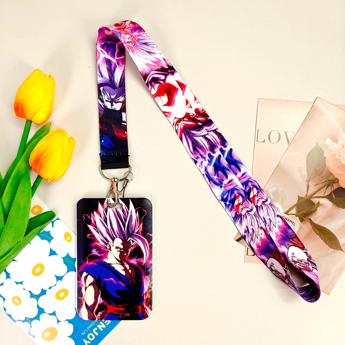 Dragon Ball Credential Holder Japanese Anime Lanyards for Key Neck Strap For Card Badge Gym Keychain Keyring Accessories Gifts