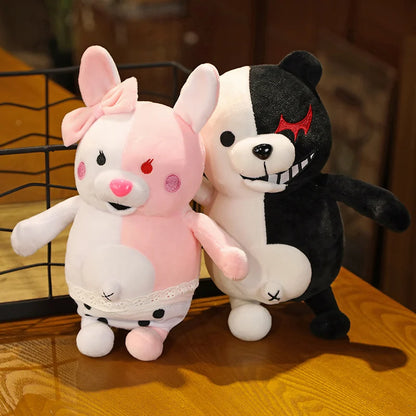 Danganronpa V3 Monokuma Plush Toy Kawaii Stuffed Anime Cute Black and White Bear Doll Monomi Plushies Pillow Christmas Gift