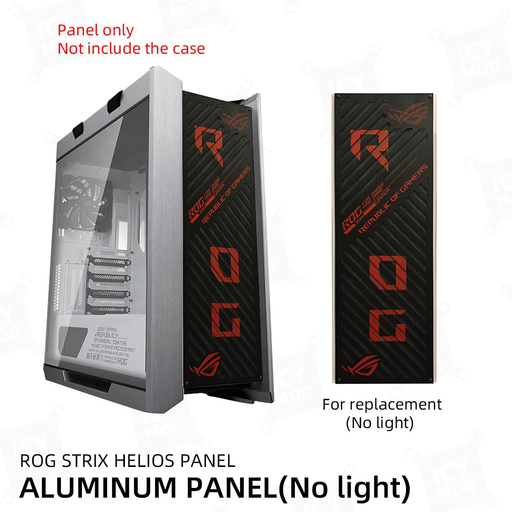 ASUS GX601 Front Panel Metal ROG Strix Helios Case Plate Replacement Lighting Shroud MOD Gaming PC Water Cooling Customized DIY