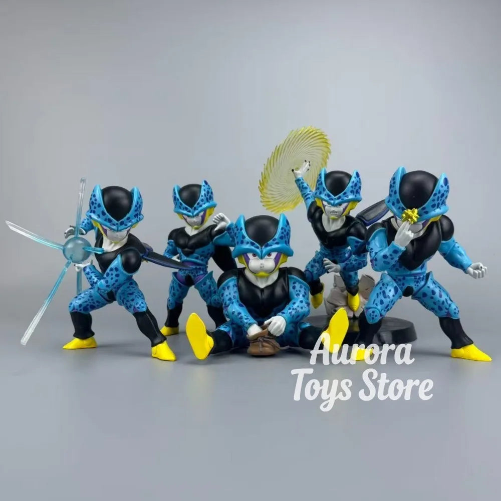 Anime Dragon Ball Z Cell Junior Figure Mini Cell Action Figures Pvc Statue Desktop Ornamen Collection Model Toys Gifts 12-21cm
